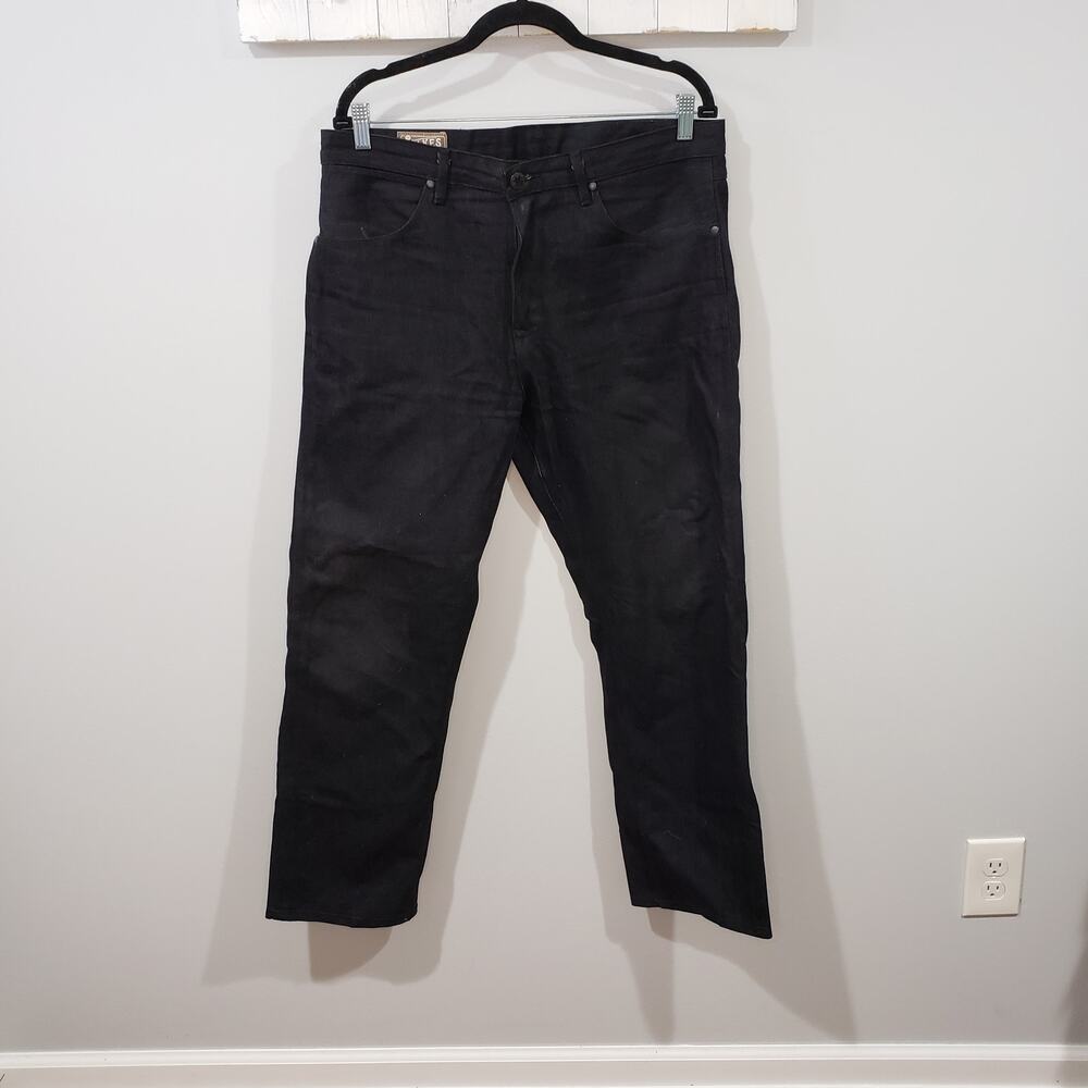 Freenote Cloth Wilkes Western 14.25 Oz Black Grey Selvedge Jeans 34